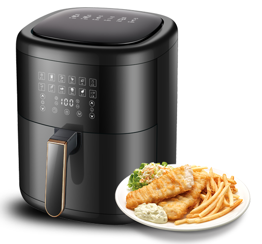 DH-508A SMART 6 LITER MULTIFUNCTIONELE LUCHTFRYER MET 12 VOORINSTELLINGEN MENU'S FORNUIS