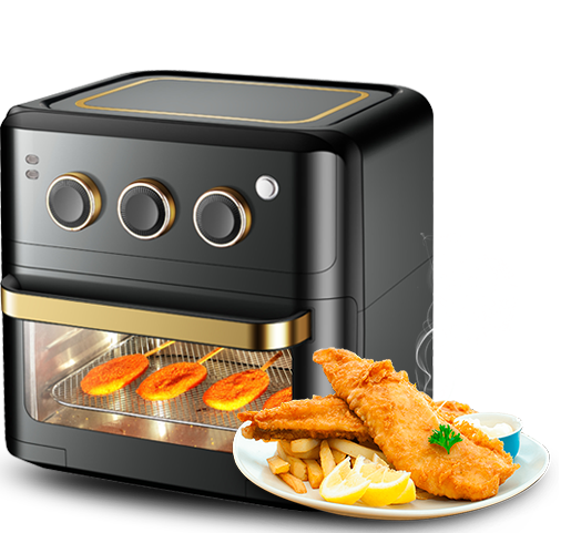 DH-802 GROTE 15L ZICHTBARE LUCHTFRYER OVEN TOAST BAKE ELEKTRISCHE MULTIFUNCTIONELE TOASTER OVEN