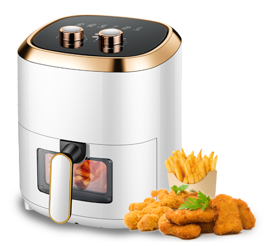 DH-618S 3,5L MECHANISCHE HETEUCHTFRYER MET TRANSPARANT VISUALISATIEVENSTER